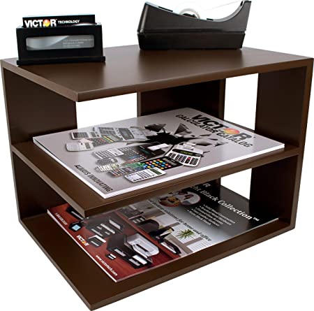 Victor Wood Corner Shelf, B1120 (Mocha Brown)