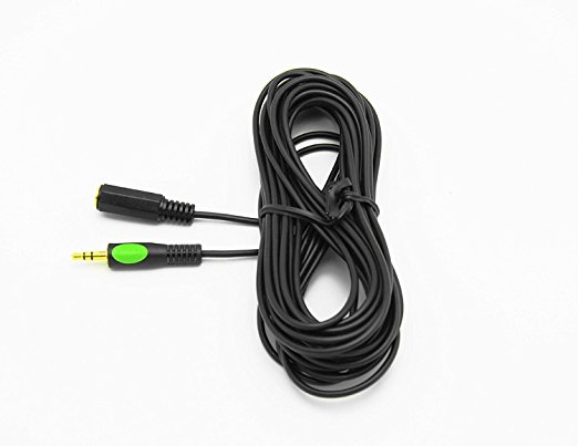 25ft Shielded IR Receiver and Emitter extension cable for all mono and stereo connections