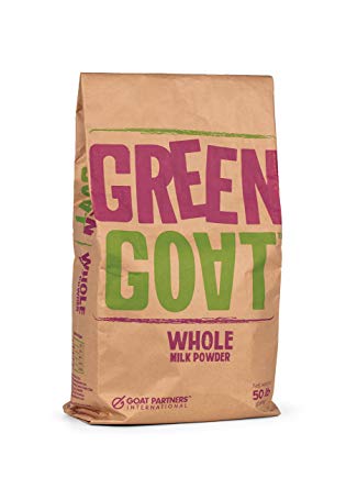 Green Goat Whole Goat Milk Powder (Bulk) 50 lbs perfect for soap makers, breeders, and all pets: puppies, dogs, kittens, and cats