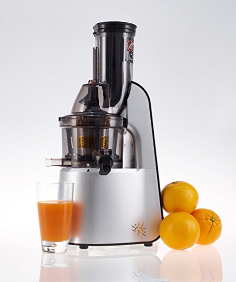 JR Ultra 8000 S Multipurpose Whole Slow Juicer, Smoothies, Ice Cream (Premium Silver with Black Handle)