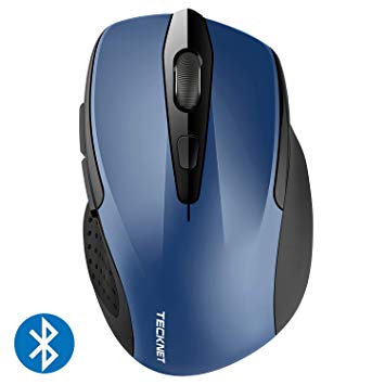 TeckNet 2600DPI Bluetooth Wireless Mouse, 24 Months Battery Life with Battery Indicator, 2600/2000/1600/1200/800DPI