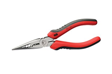 Gardner Bender GS-385 Long Nose Electrical Pliers Tool, Cutter & Crimper, 6½ in., Solid & Stranded Wire, 14-16 AWG