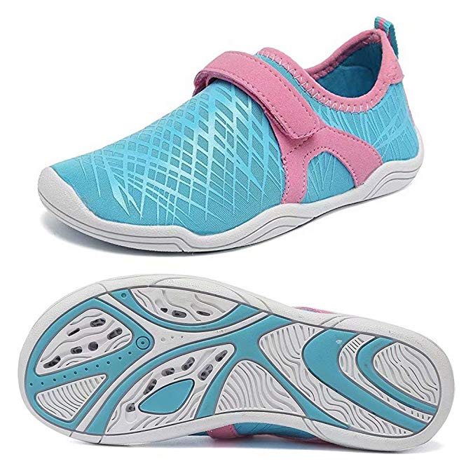 DESTURE Kid Boy Water Shoes Quick-Dry Toddler Girl Slip-on Aqua Beach Sneakers