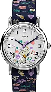 Timex Weekender x Peanuts Floral Fabric Strap Watch (Model: TW2V45900NG)