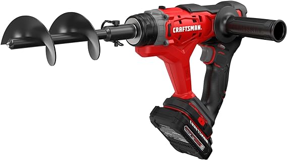 CRAFTSMAN V20 Cordless Garden Tool with Auger Bit and Snap Pin, Multi-Use, Battery and Charger Included (CMCA320C1)