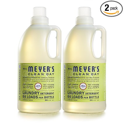 Mrs. Meyer's 64 Load Laundry Detergent, Lemon Verbena, 64 Fluid Ounce (Pack of 2)