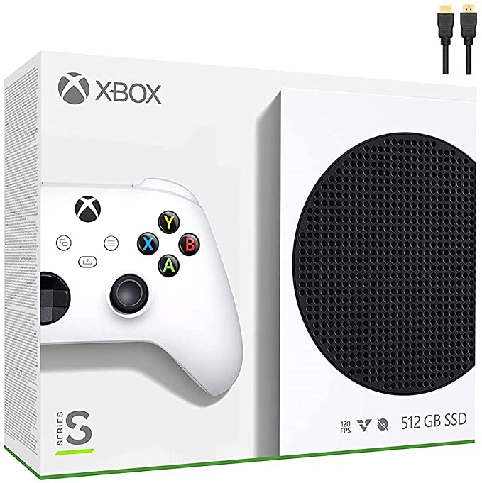 Microsoft Xbox Series S 512GB SSD All-Digital Console with One Wireless Controller, 3D Spatial Sound, HDR, 1440p Gaming Resolution, 4K Streaming Media Playback, WiFi, White, Mazepoly Accessories