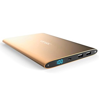 20000mAh Power Bank, Vinsic Dual USB Port External Battery Pack for iPhone, iPad, Samsung Galaxy, Cell Phones and Tablets.