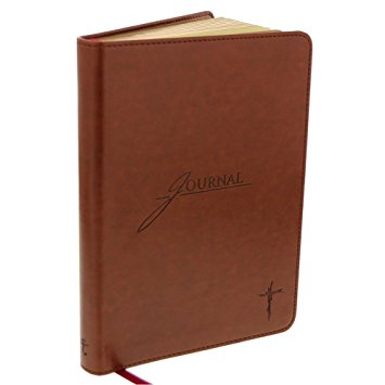 Saddle Tan Flexcover Journal with Cross