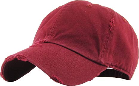 KBETHOS Vintage Washed Distressed Cotton Dad Hat Baseball Cap Adjustable Polo Trucker Unisex Style Headwear