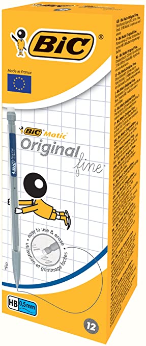 BIC Matic Original Fine 0.5mm Mechanical Pencils 12 Box