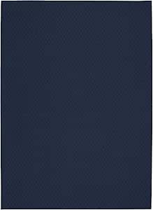 Garland Rug Town Square 4-Feet by 6-Feet Area Rug Navy