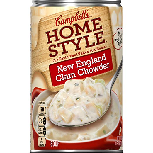 Campbell's Homestyle New England Clam Chowder, 18.8 oz.