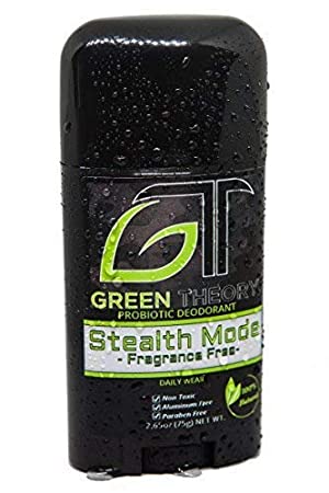 Green Theory Probiotic Natural Deodorant - Stealth Mode Fragrance-Free | Unscented, Non-Toxic, Aluminum-Free, Non-Toxic | Unisex | 2.65 Ounce Solid Stick