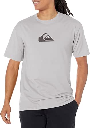 Quiksilver Men's Standard Solid Streak Short Sleeve Rashuguard UPF 50 Sun Protection Surf Shirt