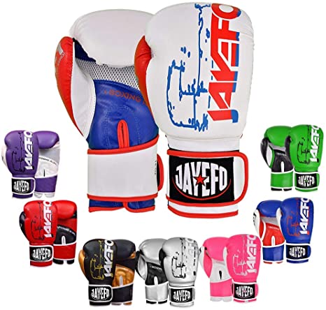Jayefo Boxing Gloves for Men & Women - Muay Thai Gloves - Kickboxing Gloves - MMA Gloves - Sparring Gloves - Bag Gloves - Heavy Bag Workout UFC (16OZ,14OZ,12OZ)