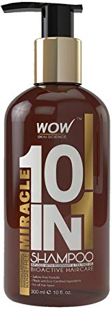 WOW Miracle 10 in 1 No Parabens & Sulphate Shampoo, 300mL