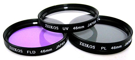 Zeikos ZE-FLK46 46mm Multi-Coated 3 Piece Filter Kit (UV-CPL-FLD)