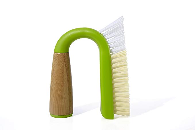 Full Circle Grunge Buster Grout & Tile Scrub Brush, Green