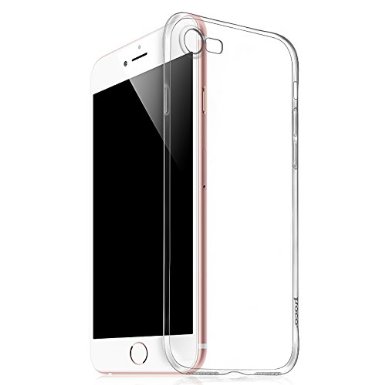 iPhone 7 Case, Aokay Ultra Slim Soft Thin Flexible TPU Back Cover Transparent Rubber Case Anti-Scratches and Drop Protection Soft Bumper Rubber Protective Case Cover for Apple iPhone 7 (clear black)