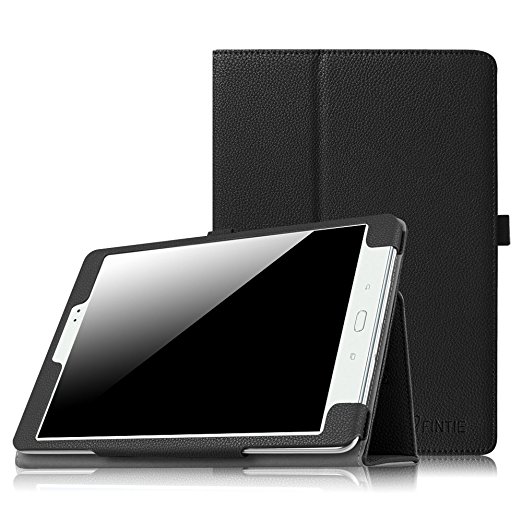 Fintie Samsung Galaxy Tab 3 10.1 Case, Folio Slim Leather Case for Samsung Galaxy Tab 3 10.1 inch Tablet Auto Sleep/Wake Book Style Stand Cover with Stylus-Loop - Black