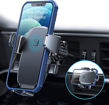 Lisen Car Mount for Phone [Auto Clamp] Car Vent Phone Mount,Ultra Stable Phone Holder for Car, iPhone 12 Car Phone Mount Compatible with 4"-7" iPhone, Samsung Galaxy S21/s20/s20 /s10/s9/note 20/10