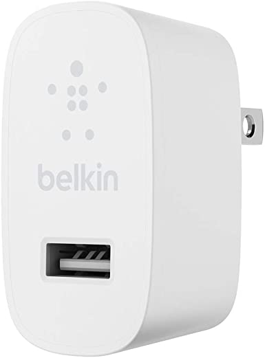 Belkin USB Charger 12W (USB Wall Charger for iPhone, iPad, AirPods, Samsung Galaxy, Google Pixel, More) iPhone Charger, Pixel Charger (WCA002dq)