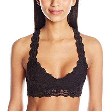 Mae Women's Racerback Lace Plunge Bralette (for A-C cups)