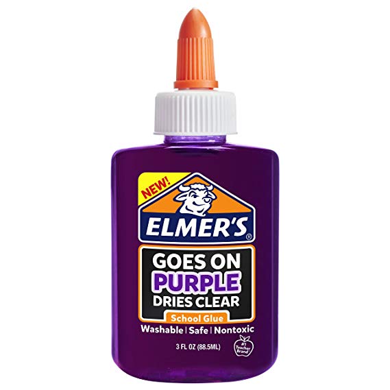 Elmer’s Disappearing Purple Liquid School Glue, 3-Ounces, 1 Count