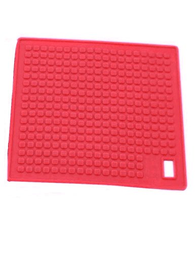 GF Pro Heat Resistant Silicone Kitchen Utensil! Pot Holders/Coaster/Trivets/spoon Rest/Hot Pads (MatRed)