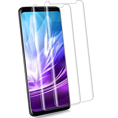 [2-Pack] S9 Plus Screen Protector, [9H Hardness][Anti-Fingerprint][Ultra-Clear][Bubble Free] Tempered Glass Screen Protector Compatible with Samsung Galaxy S9 Plus