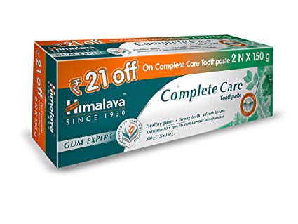 Himalaya Herbals Complete Care Toothpaste - 150 g (Pack of 2, Rupees 21 off)