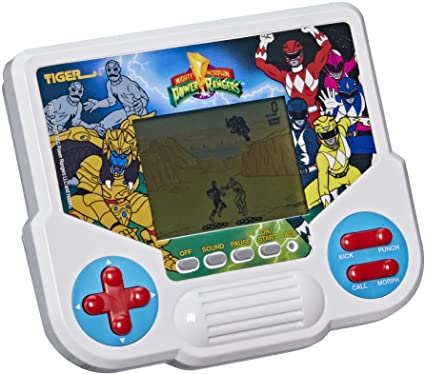 Tiger Electronics Mighty Morphin Power Rangers Electronic LCD Video Game, Retro-Inspired 1-Player Handheld Game, Ages 8 and Up