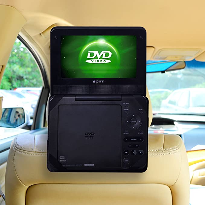 TFY Car Headrest Mount for Portable DVD Player, 9inch (9MOUNT04UP)