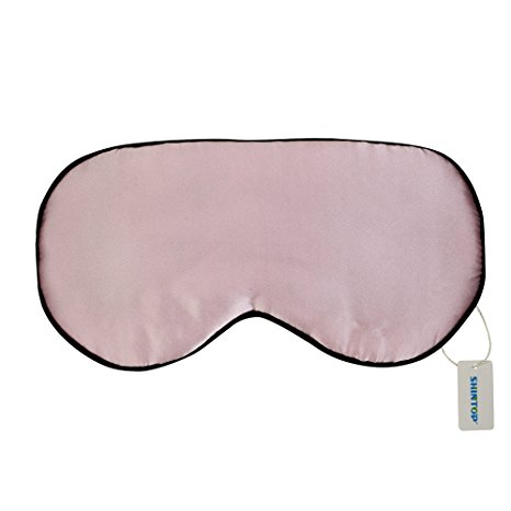 Shintop Deluxe Silk Sleeping Mask Eye Mask - Premium Quality High Class Super Soft and Extremely Comfortable Great for Most People (Pink)