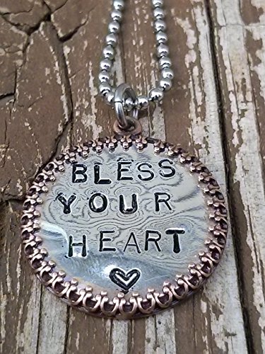 Bless Your Heart Token Necklace