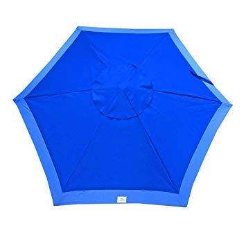 Shadezilla 7 ft Deluxe Market Style Beach/Patio Umbrella UPF100 w Carry Bag, Accessory Hanging Hook