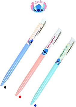Lilo and Stitch 0.38mm Ballpoint Pen (Red, Black, Blue) : Set of 3