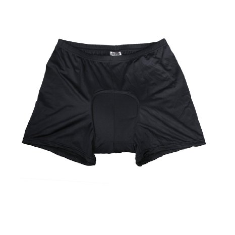 Docooler Men/Women Bicycle Cycling Underwear Gel 3D Padded Bike Short Pants (Black & Blue, XXXL)