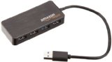 AmazonBasics 4 Port USB 30 Hub with 5V25A power adapter