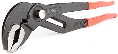 T-MAI Push Button Quick Adjust Channel Locks Pliers, Tongue-and-Groove Pliers,Slip Joint Pliers, Plumbing Pliers (10/12/16Inch) (16Inch)