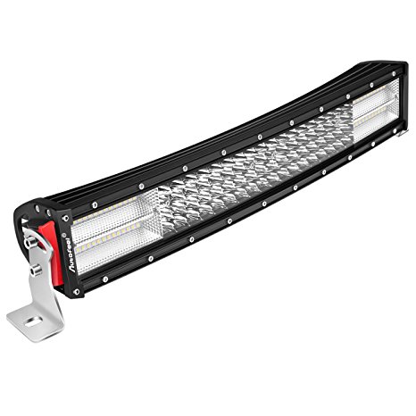 LED Light bar Curved, Autofeel 22" 360W 36000LM 8D Quad Row Spot Flood Combo Cree Beam Lightbar Off Road Auto Work LED Light Bar for Truck Jeep ATV UTV Wrangler SUV Dodge Ram 4x4 Ford Golf