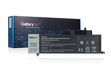 43Wh Batterytec® Laptop Battery for DELL GK5KY 4K8YH, Dell Inspiron 13 7347 Series. [11.1V 43Wh, 12 Months Warranty]