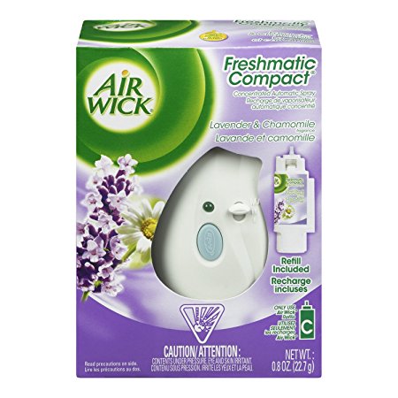Air Wick Freshmatic Compact Automatic Spray Starter Kit, Lavender and Chamomile, 1 Count