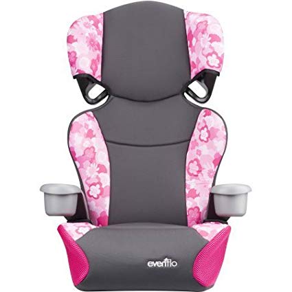 Evenflo Big Kid Sport High Back Booster Seat, Peony Playground