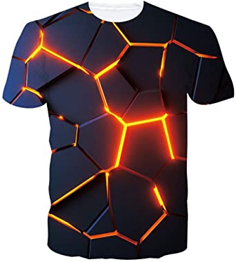 Spreadhoodie Mens T-Shirt Casual Graphic Short Sleeve Round Neck Tops Tees S-XXL