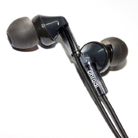 GranVela® T21 Ergo Fit In-Ear Earbud Headphones, Dynamic Crystal Clear Sound, Ergonomic Comfort-Fit, No Mic Earphones for iPhone, iPad, iPod, Samsung, 3.5mm Drive etc -Black