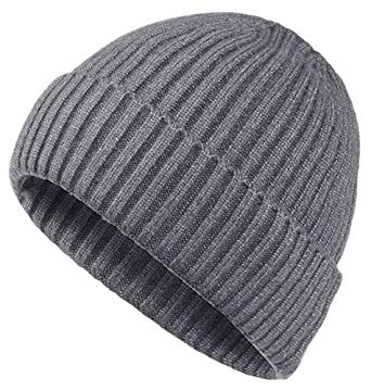 Oryer Mens Winter Hats Wool Knit Slouchy Beanie Warm Hat Baggy Skull Cap