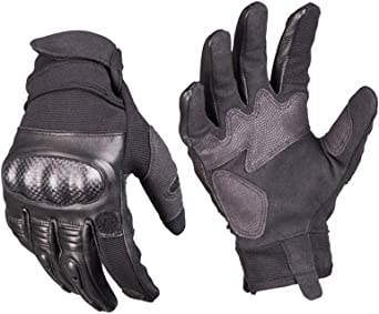 Mil-Tec Men's Leather Gloves Gen 2 Black