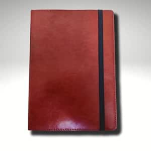 *Pack of 2* | Hard Bound Brown | 5.7 * 8.2 inches Notebook Diary with Elastic Lock consists of 200 Pages for Office